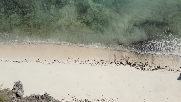 Empty Beach on Zanzibar Island Tanzania Slow Motion alt