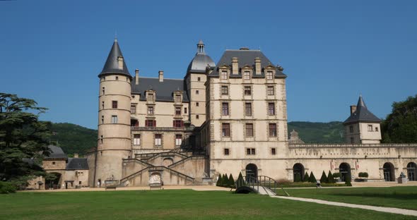 The castle of Vizille, Isere department, France alt