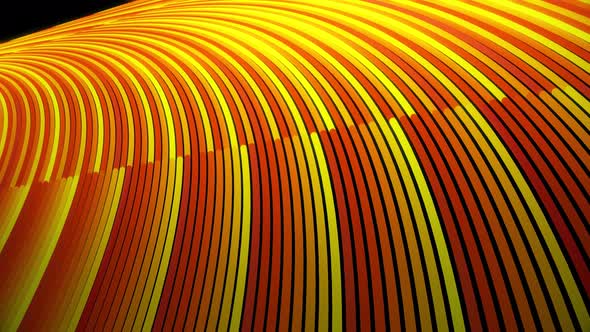 Abstract background of rotating looped bright lines alt