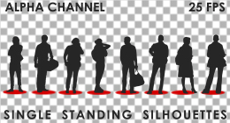 Standing People - Single Silhouette