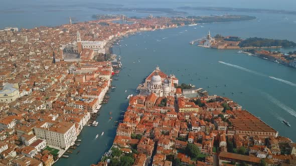 Aerial View of Venice Italy alt