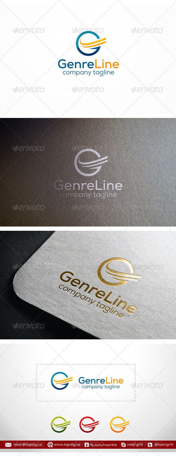 Genre Lines - Letter G - Letters Logo Templates