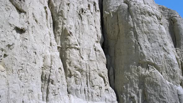 High limestone pillar, chalk mountain