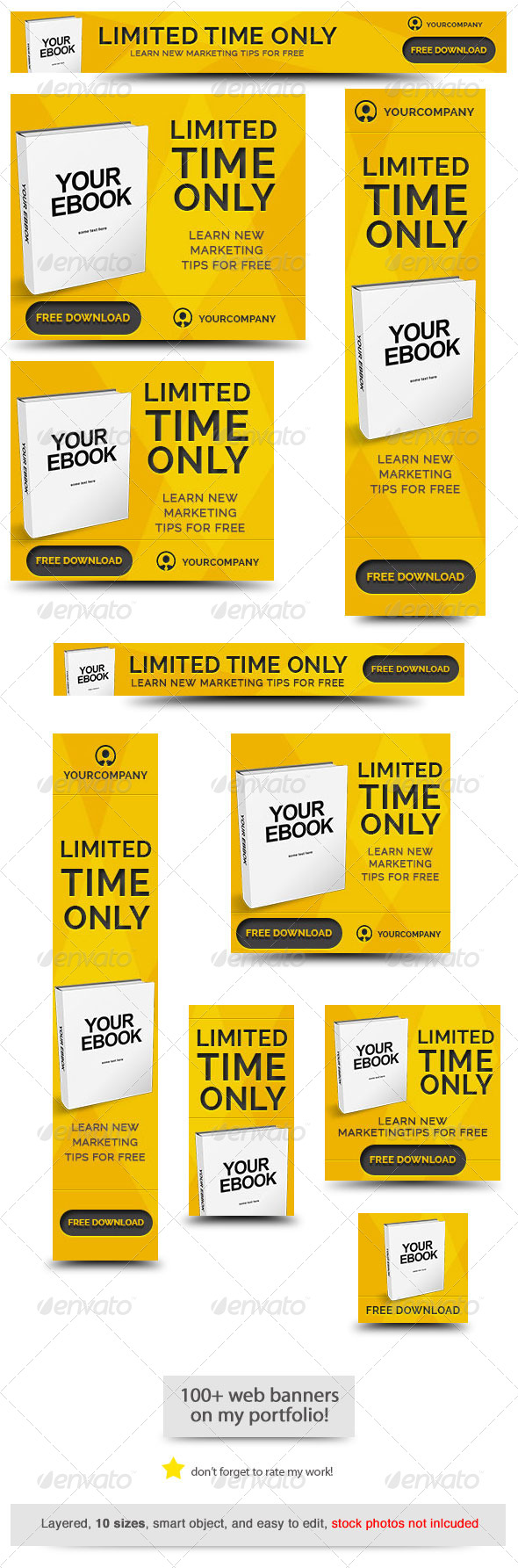 Ebook Web Banner Template by admiral_adictus | GraphicRiver