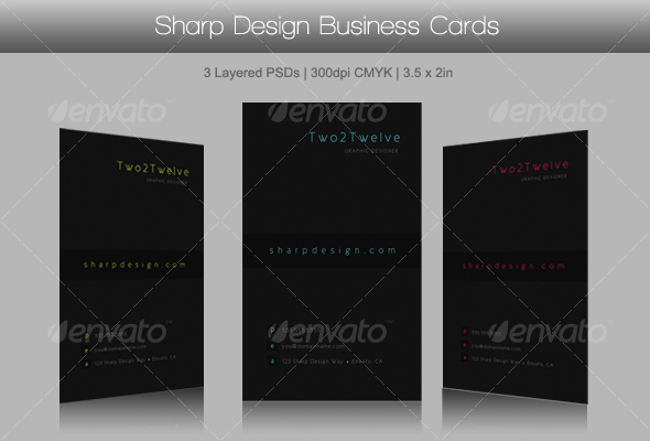 Sharp Design Business Cards - Corporate Business Cards