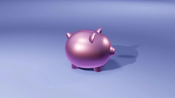 Bitcoin Dropped into Pig Piggy Bank alt