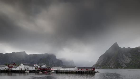 lofoten fishing  village ocean timelapse wild environment nature alt