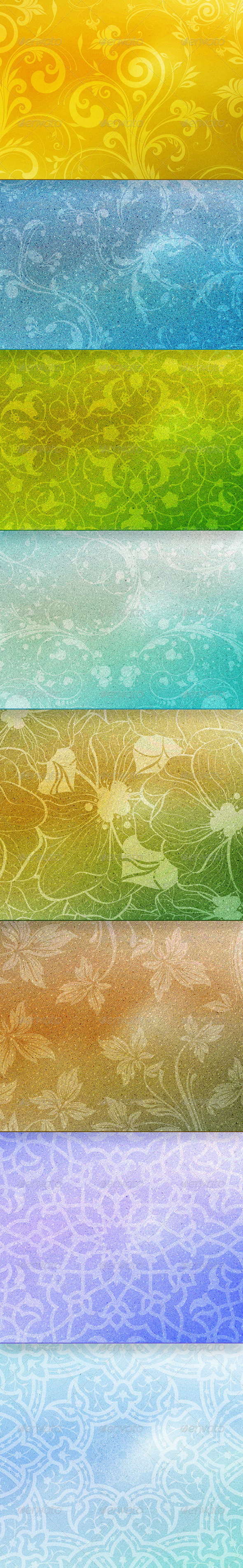Textured Ornaments - Backgrounds Graphics