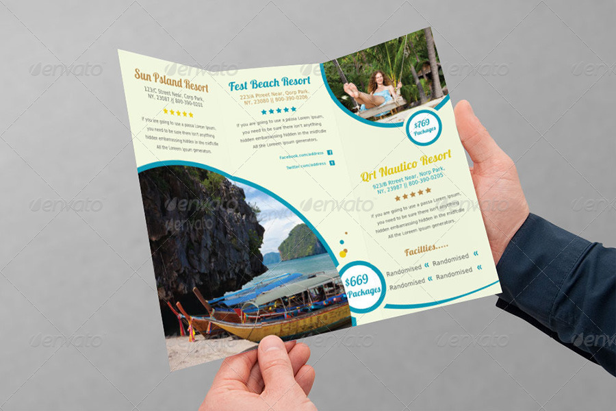 Travel / Tourism Tri-Fold Brochure Bundle | v1, Print Templates ...