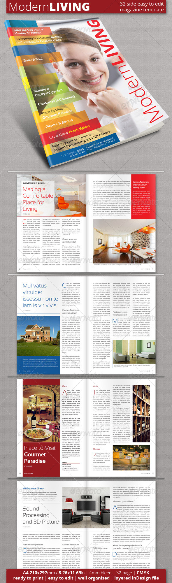 Multipurpose Magazine Template (Vol. 2) - Magazines Print Templates