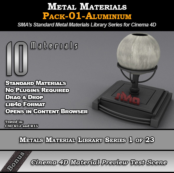 Metals Material Pack-01-Aluminium - 3Docean 8117305