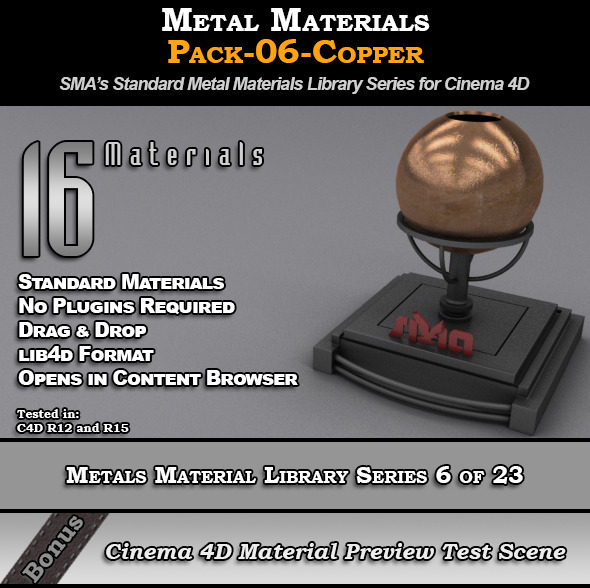 Metals Material Pack-06-Copper - 3Docean 8117444