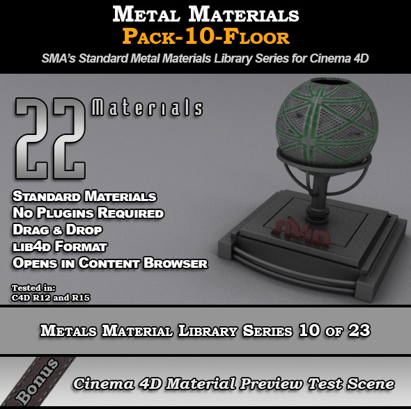 Metals Material Pack-10-Floor - 3Docean 8117621