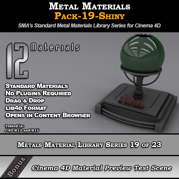 Metals Material Pack-19-Shiny - 3Docean 8117769