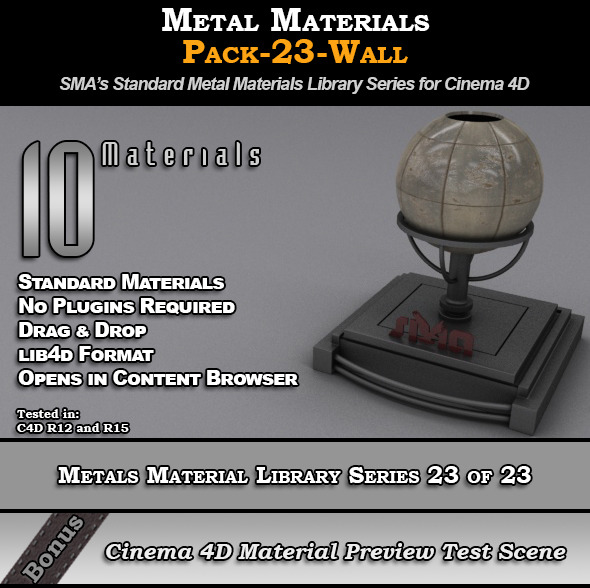 Metals Material Pack-23-Wall - 3Docean 8117890