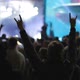 People partying at live music concert, slow-motion - VideoHive Item for Sale