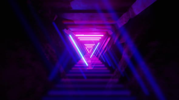 Neon Light Vj Tunnel
