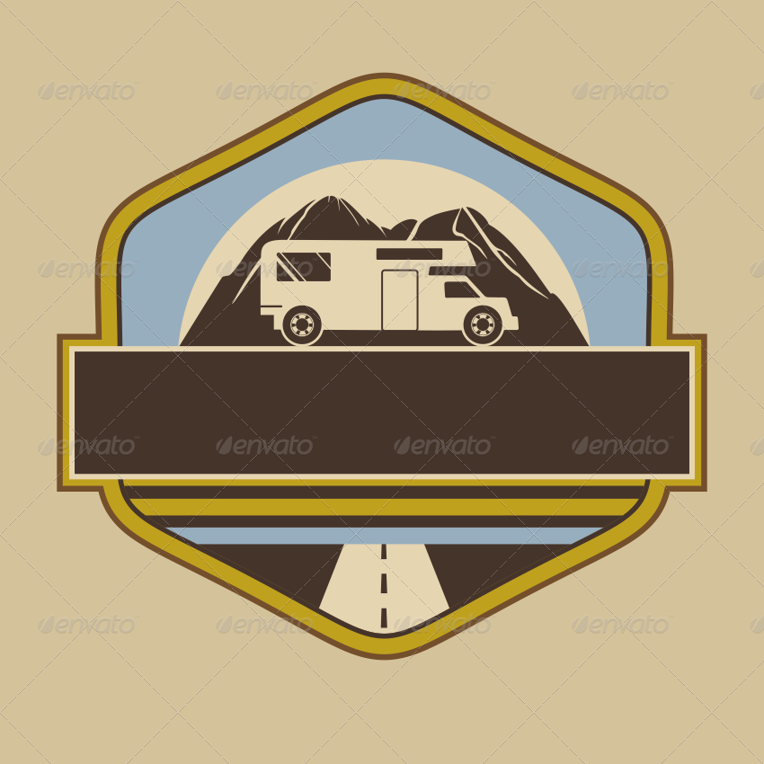 7 Vintage RV Camper Badges by ragerabbit | GraphicRiver