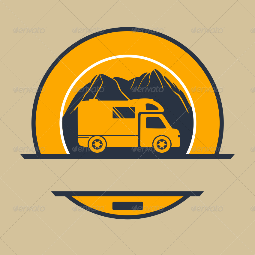 7 Vintage RV Camper Badges, Vectors | GraphicRiver