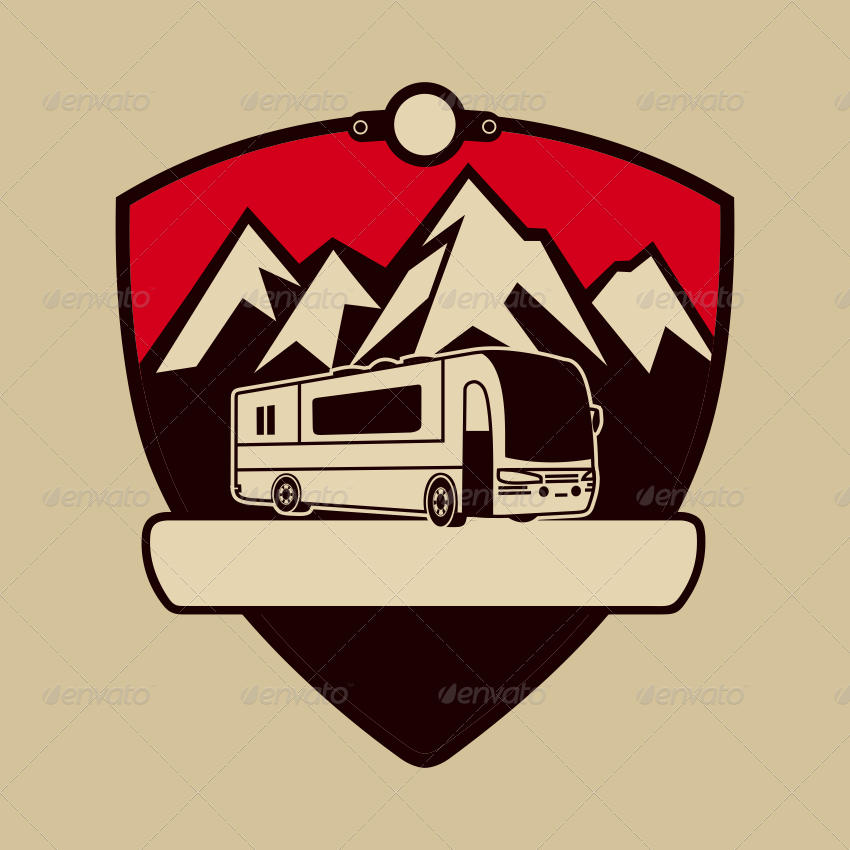 7 Vintage RV Camper Badges by ragerabbit | GraphicRiver