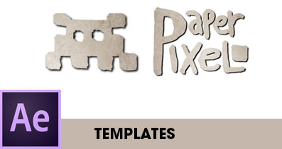 Paper Pixel After Effects Templates