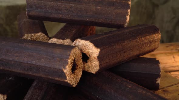 Organic Biomass Briquettes alt