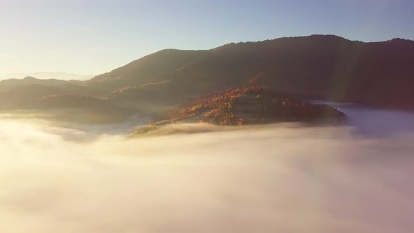 A Wonderful Feeling of a Moving Cloud on a Mountain After Rain alt