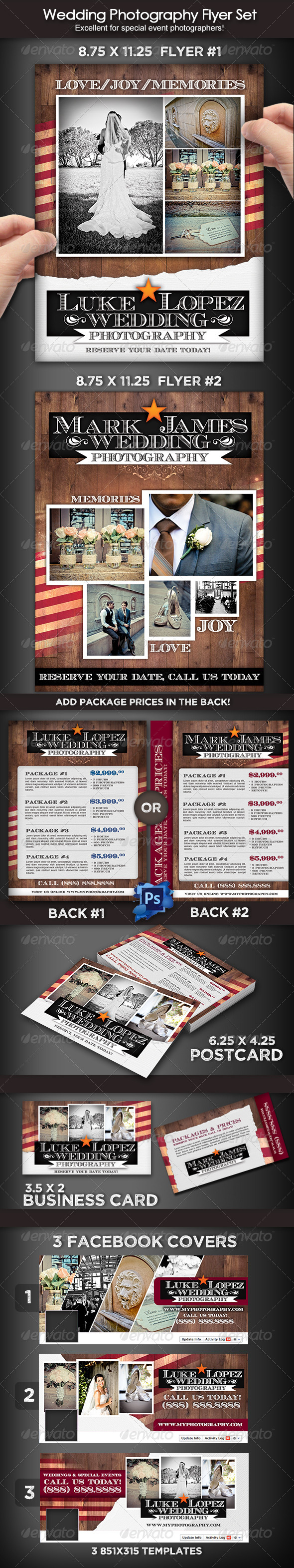 Wedding Photography Flyer set - Commerce Flyers