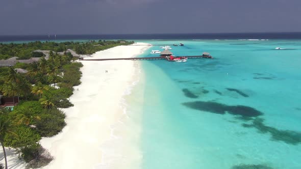 Aerial View Island and Lagoon alt
