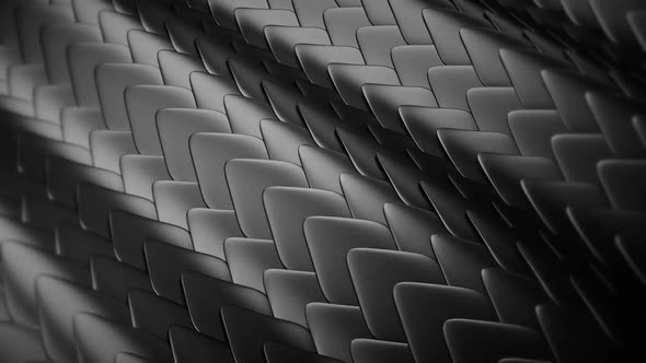 3d Wavy Dark Snake Textured Pattern