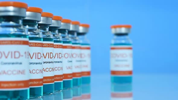 Covid-19 Vaccine In Bottles.