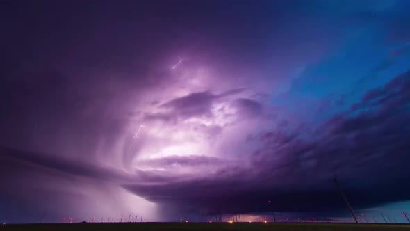 Spectacular Thunderstorm Lightning Strikes Dark Night (18)