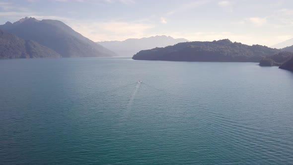 Super Wide Tracking Boat in Patagonia