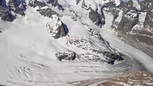 Aerial View of Morteratsch Glacier, Switzerland alt