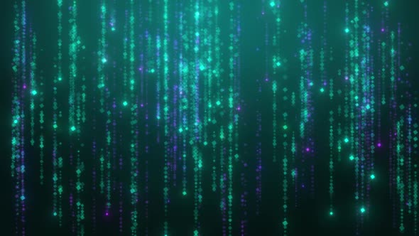 Digital particles glitter raining alt
