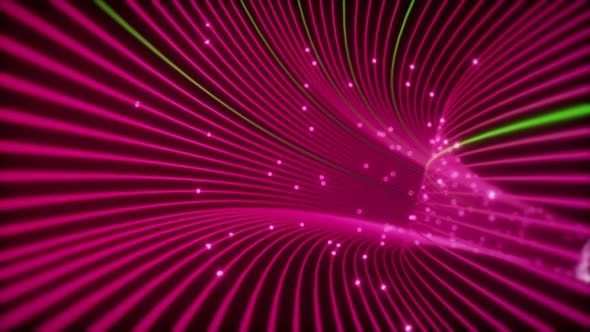 Moving of Lines for Fiber Optic Network Creating Technology Tunnel alt