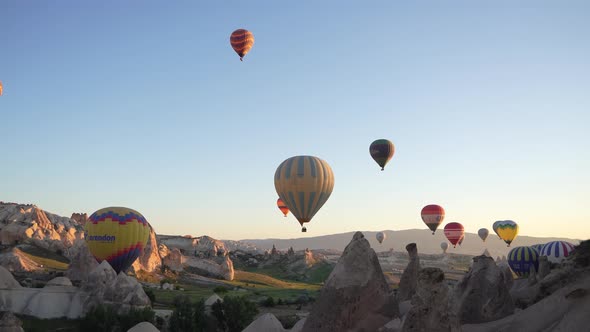The Cappadocia region of Turkey is the most popular location in the world for hot air ballooning. alt