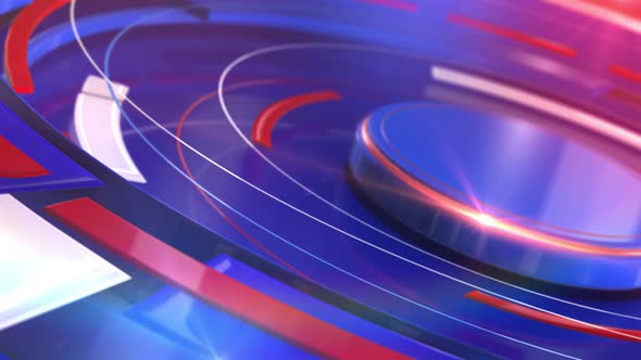 News Rings Backdrop Blue And Red