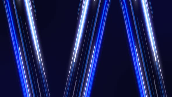 Abstract Smooth Glow Stripes White Blue Tech Background
