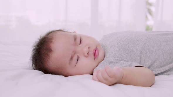 baby sleeping, Close-up. Sleeping, Infant, Protection of children. Newborn health, Slow motion