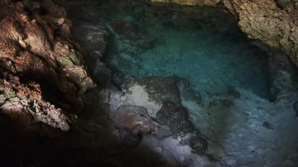 Cave with Fresh Water Underground River Cave Under the Cliffs Zanzibar Kuza Cave alt