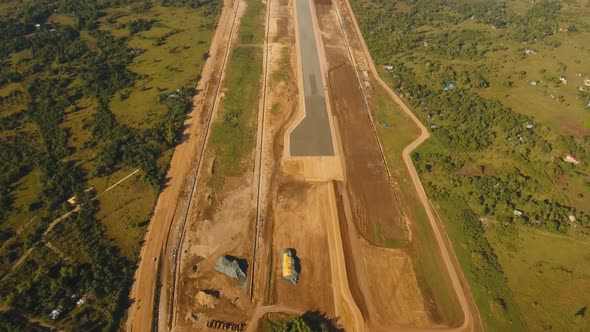 Construction Airport Terminal. Philippines Panglao. alt