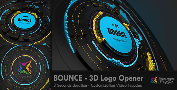 BOUNCE- 3D Logo - VideoHive 8132327