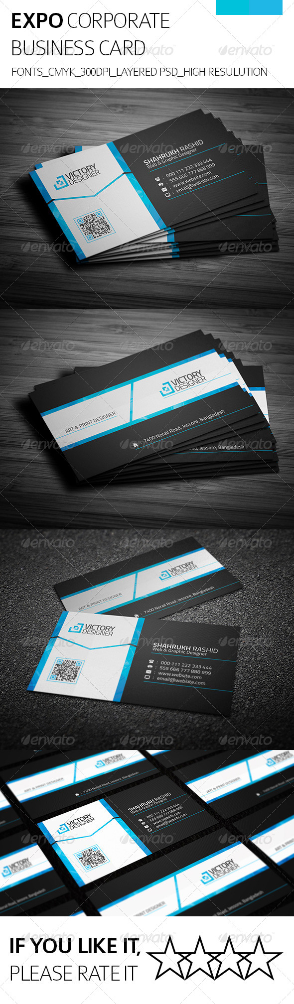 Expo & Corporate Business Card - Corporate Business Cards