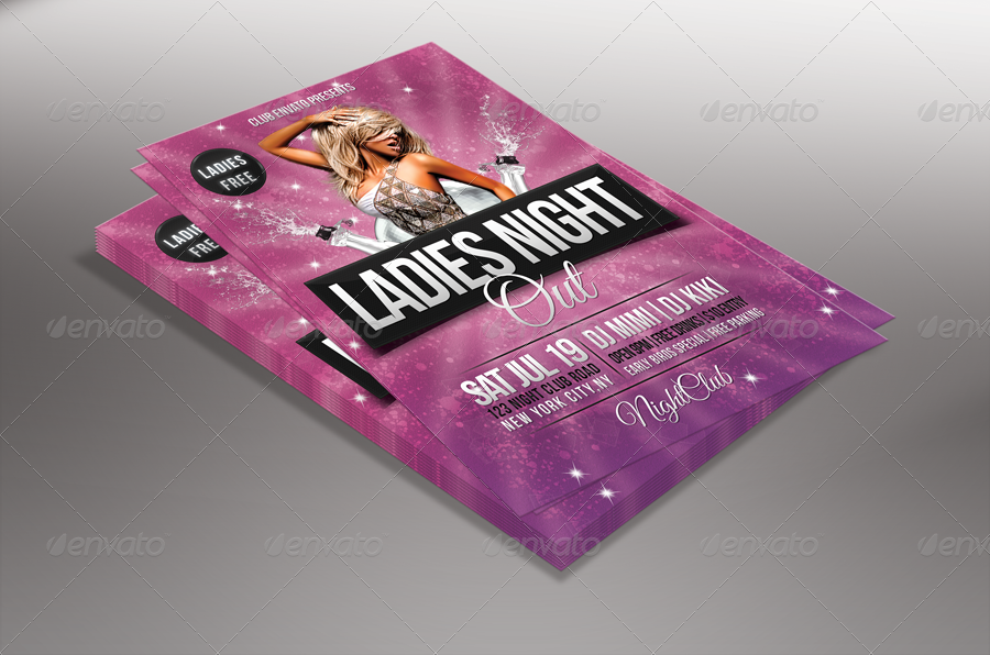 Ladies Night Flyer, Print Templates | GraphicRiver