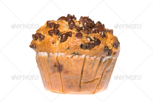 Chocolate Chip Muffin - Stock Photo - Images