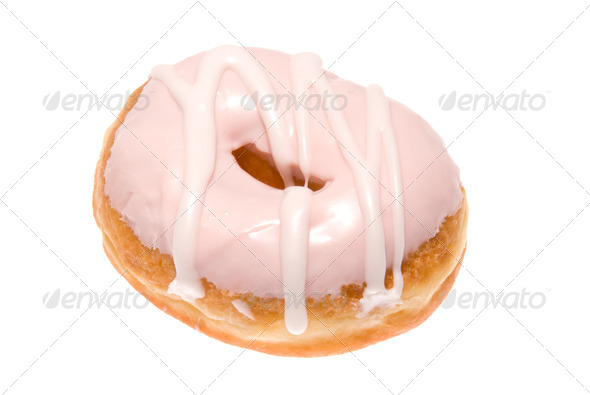 Iced donut - Stock Photo - Images