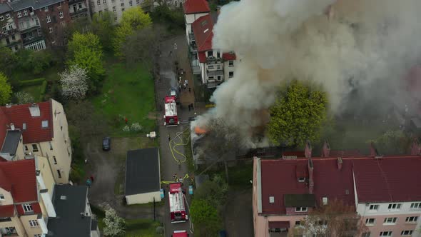 Old City and a Fire in Residential Building alt
