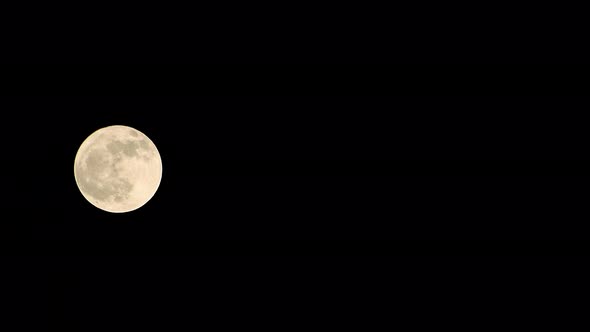 Moon timelapse close up night