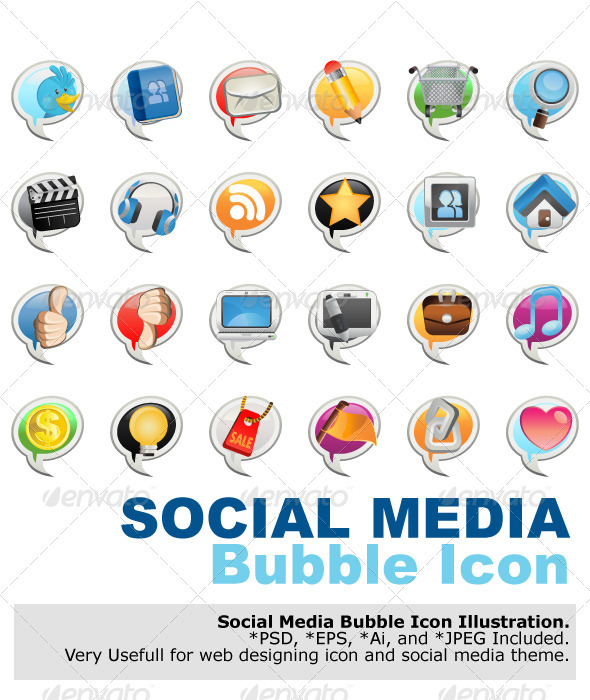 Social Media Bubble Icon